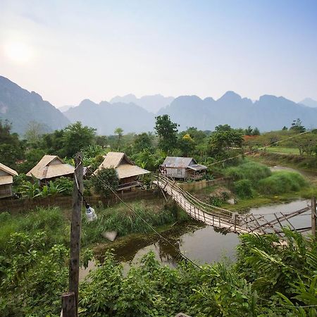 Champa Lao Bungalows Hotel Vang Vieng Exterior foto