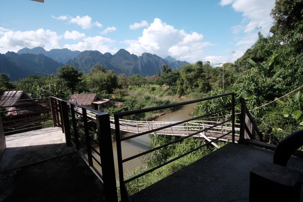 Champa Lao Bungalows Hotel Vang Vieng Exterior foto