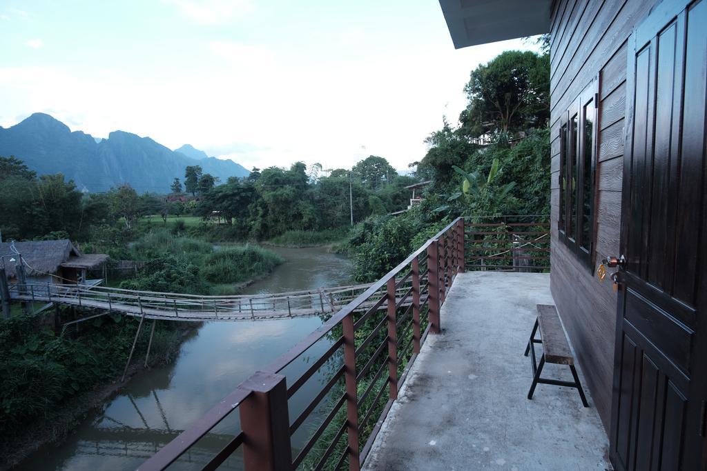 Champa Lao Bungalows Hotel Vang Vieng Exterior foto