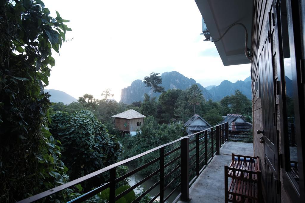 Champa Lao Bungalows Hotel Vang Vieng Exterior foto